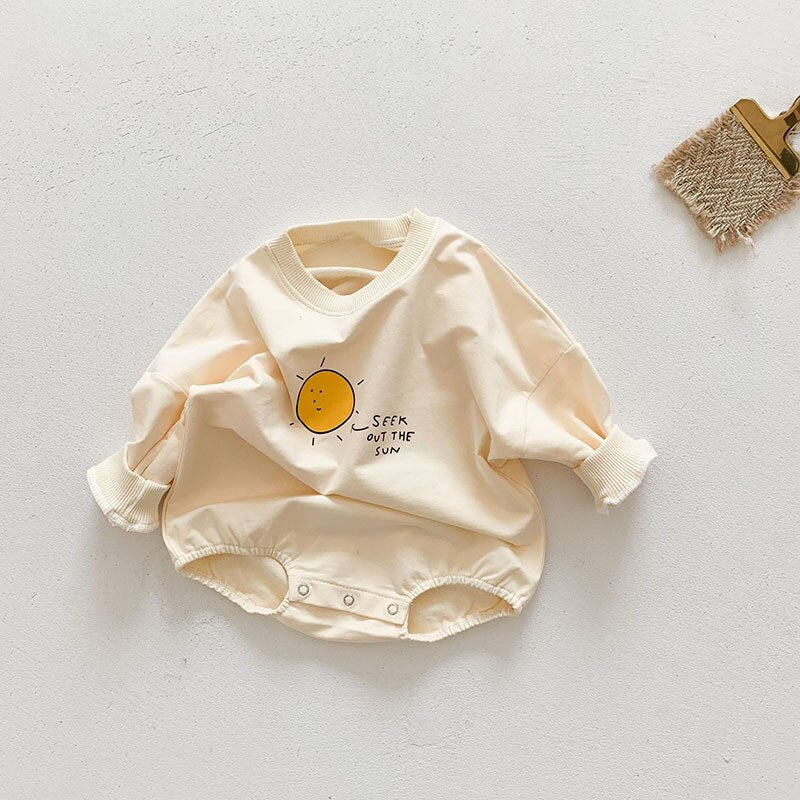Sun Sketch Long Sleeve Bodysuit Romper