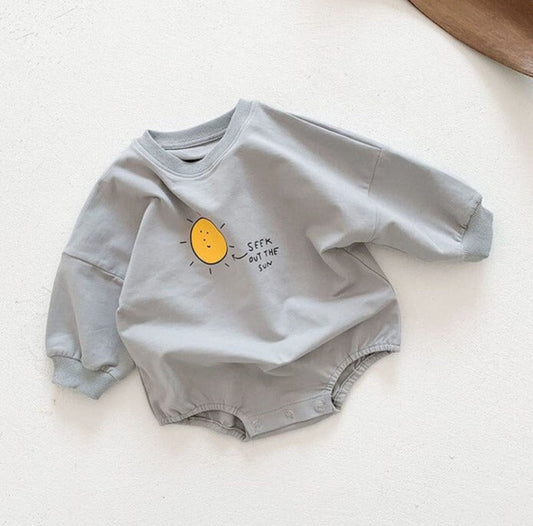Sun Sketch Long Sleeve Bodysuit Romper
