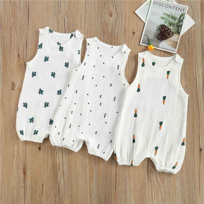 Sleeveless Snap Detail Jumpsuit Romper