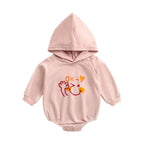 Casual Cotton Hooded Bodysuit Romper