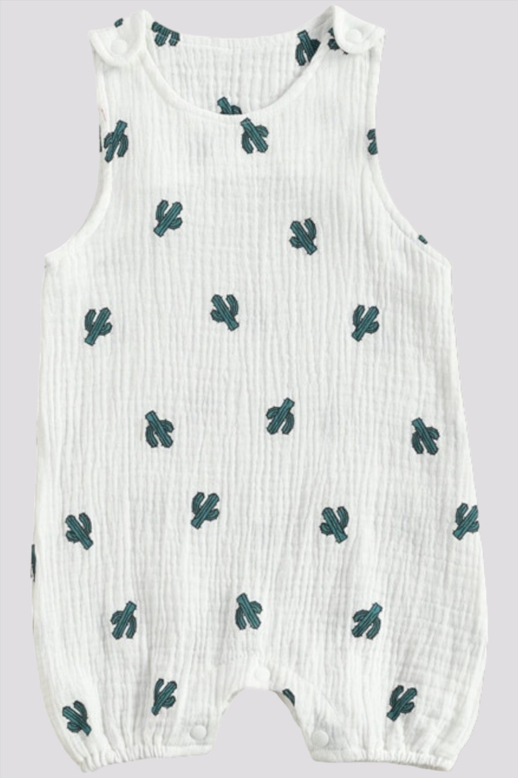 Sleeveless Snap Detail Jumpsuit Romper