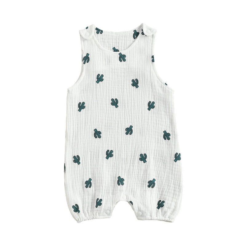 Sleeveless Snap Detail Jumpsuit Romper
