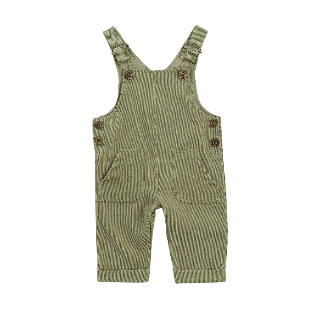 Double Pocket Corduroy Jumpsuit Romper