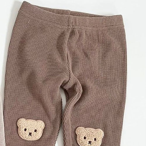 Baby Bear Waffle Leggings