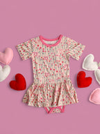 BLOOMS & BOWS DREAM FLORAL BODYSUIT DRESS