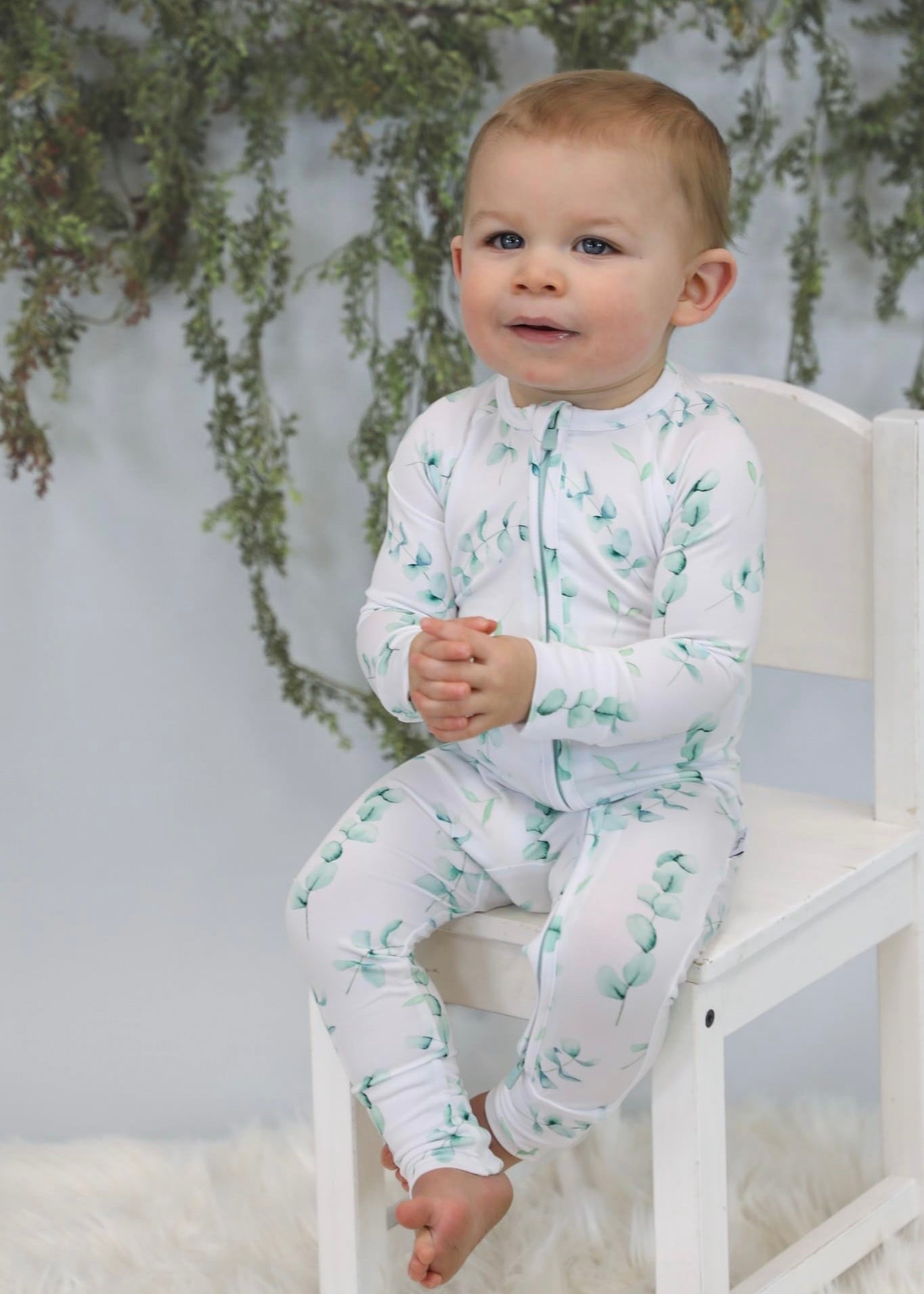 Eucalyptus - Zippy Zipper Romper