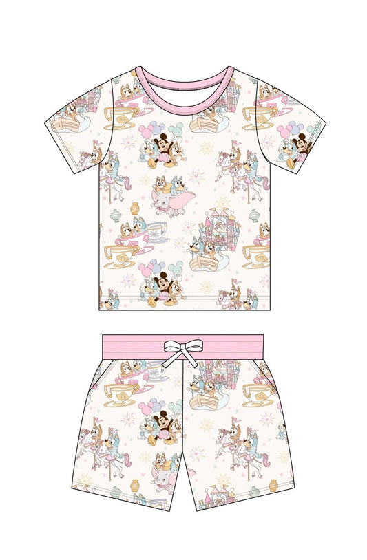 Pastel Park (Cotton Candy) - Pocket Short Set