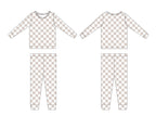 Nude Checker (ribbed) - Set