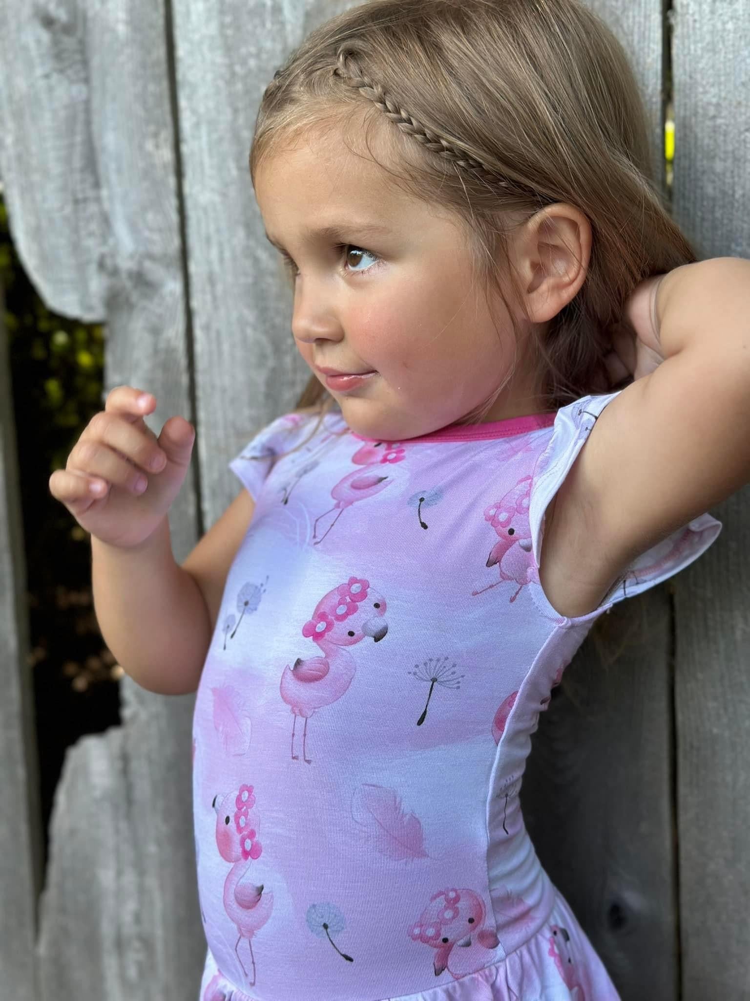 Let’s Flamingle - Bodysuit Romper Dress