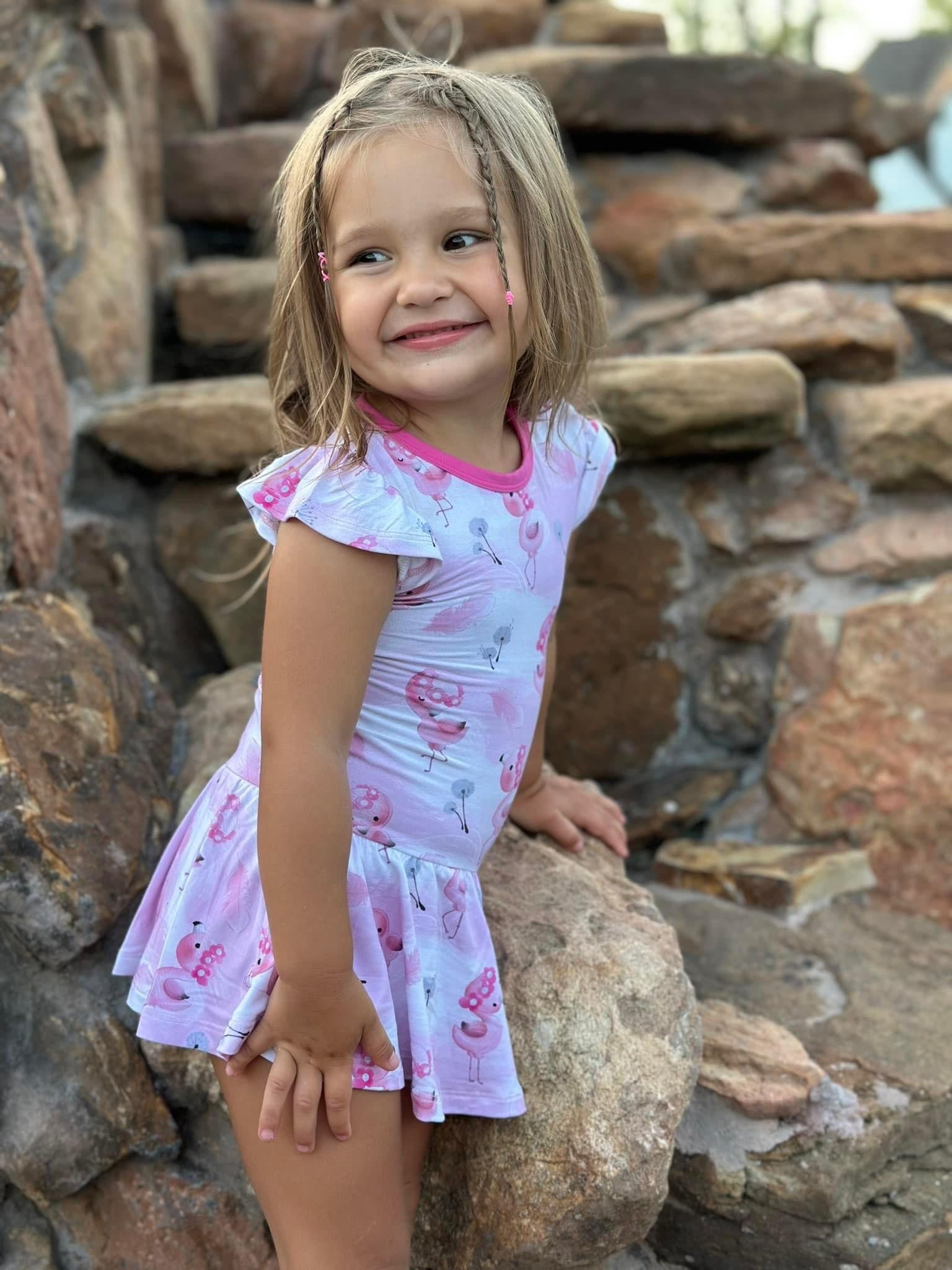 Let’s Flamingle - Bodysuit Romper Dress