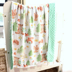 Baby & Toddler Minky Blanket - Forest Friends