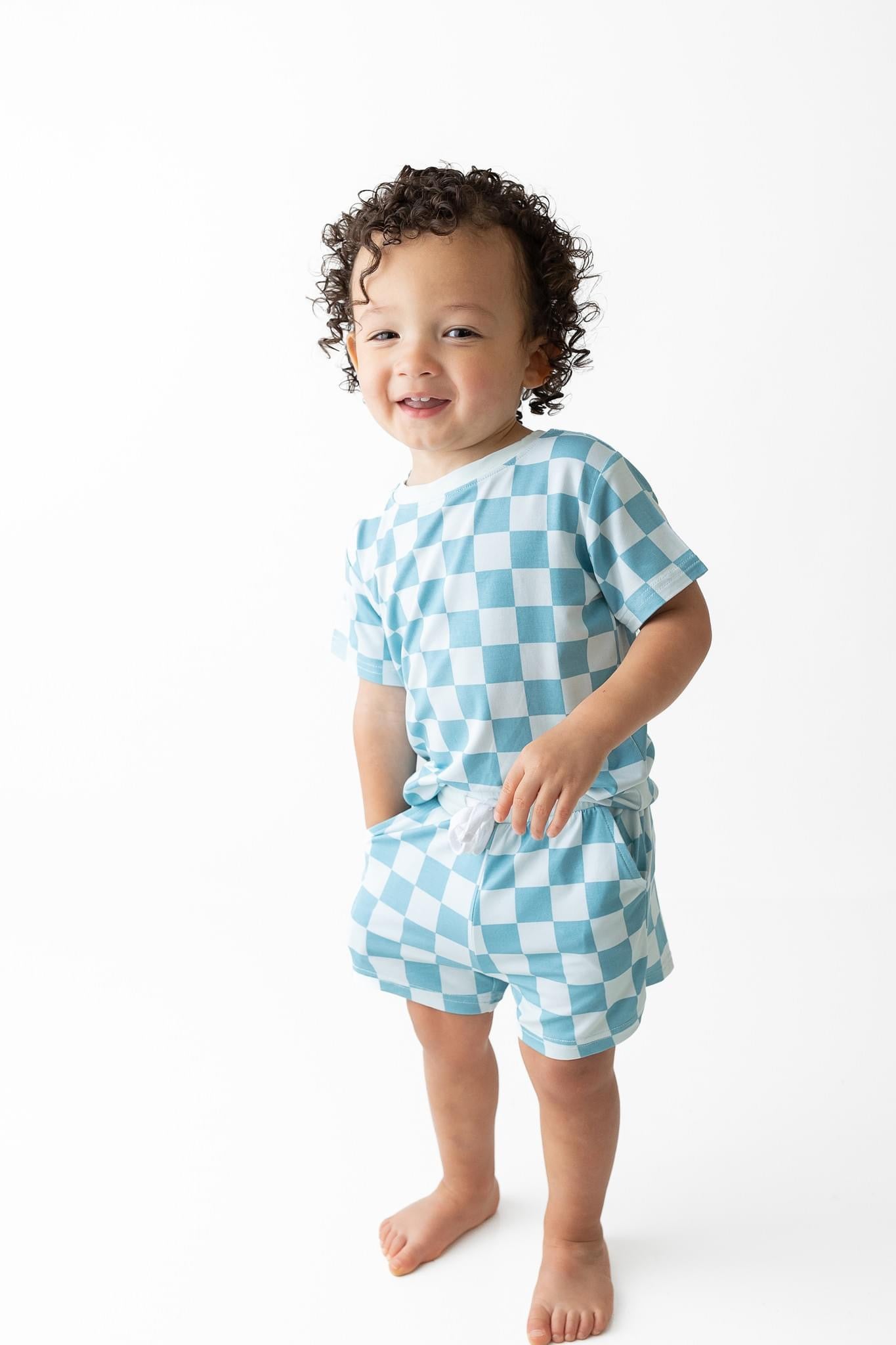 Honolulu Checker - Pocket Short Set