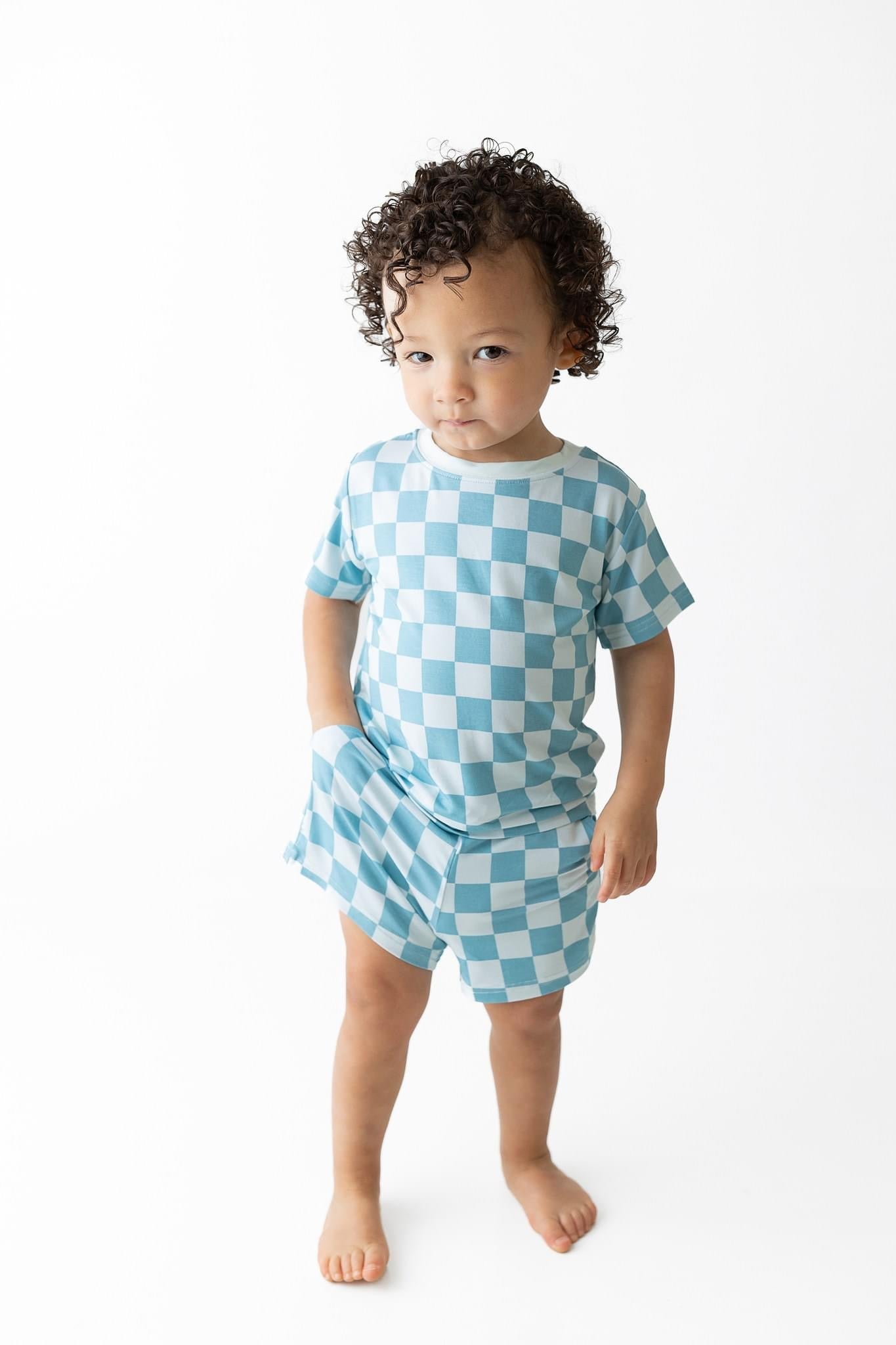 Honolulu Checker - Pocket Short Set