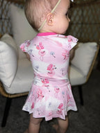 Let’s Flamingle - Bodysuit Romper Dress