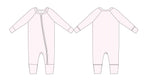 Pink Stripes - Zippy Zipper Romper