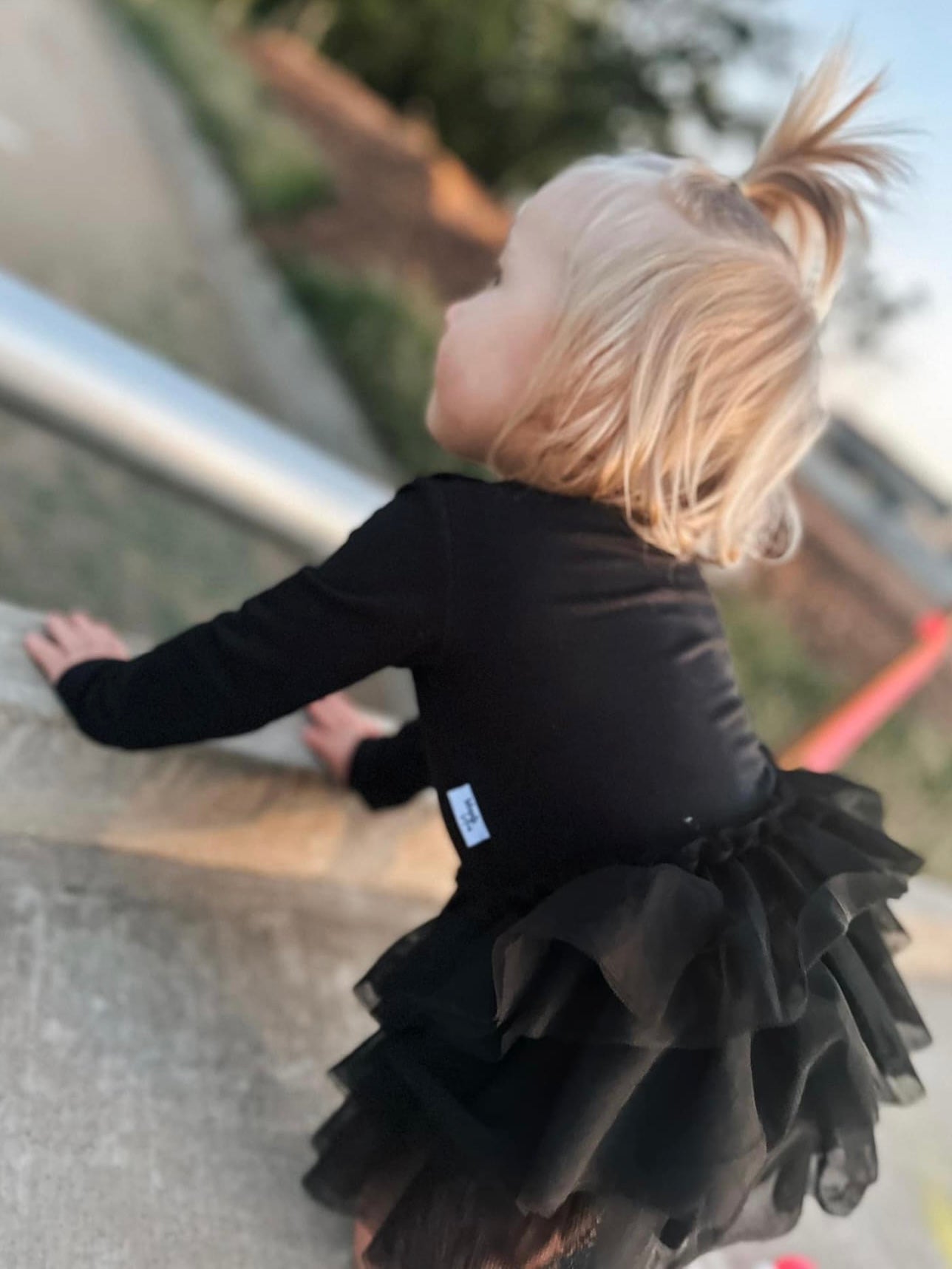 Black | Tutu Bodysuit Romper Dress