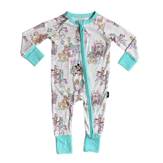 Pastel Park (Belize) - Zippy Zipper Romper