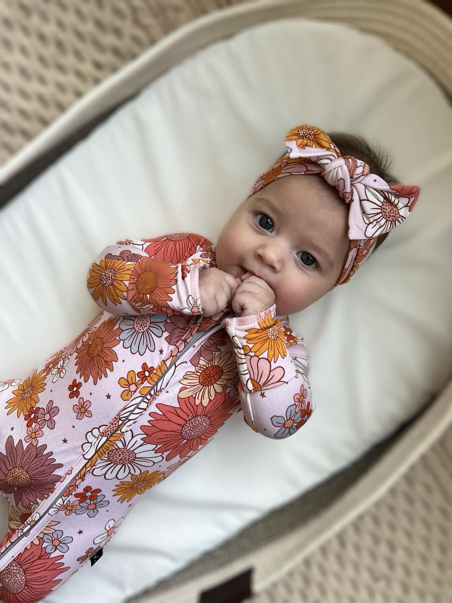 Autumn - Zippy Floral Zipper Romper