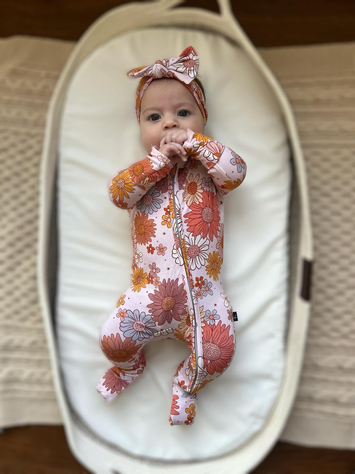 Autumn - Zippy Floral Zipper Romper