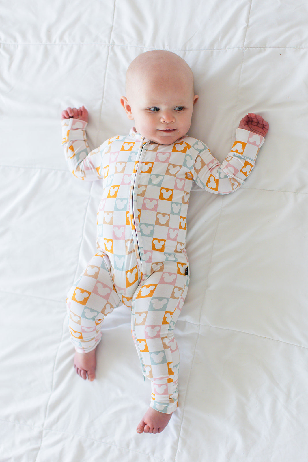 Checkerboard Charm - Zippy Zipper Romper