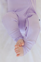 Hydrangea (ribbed) - Zippy Zipper Romper