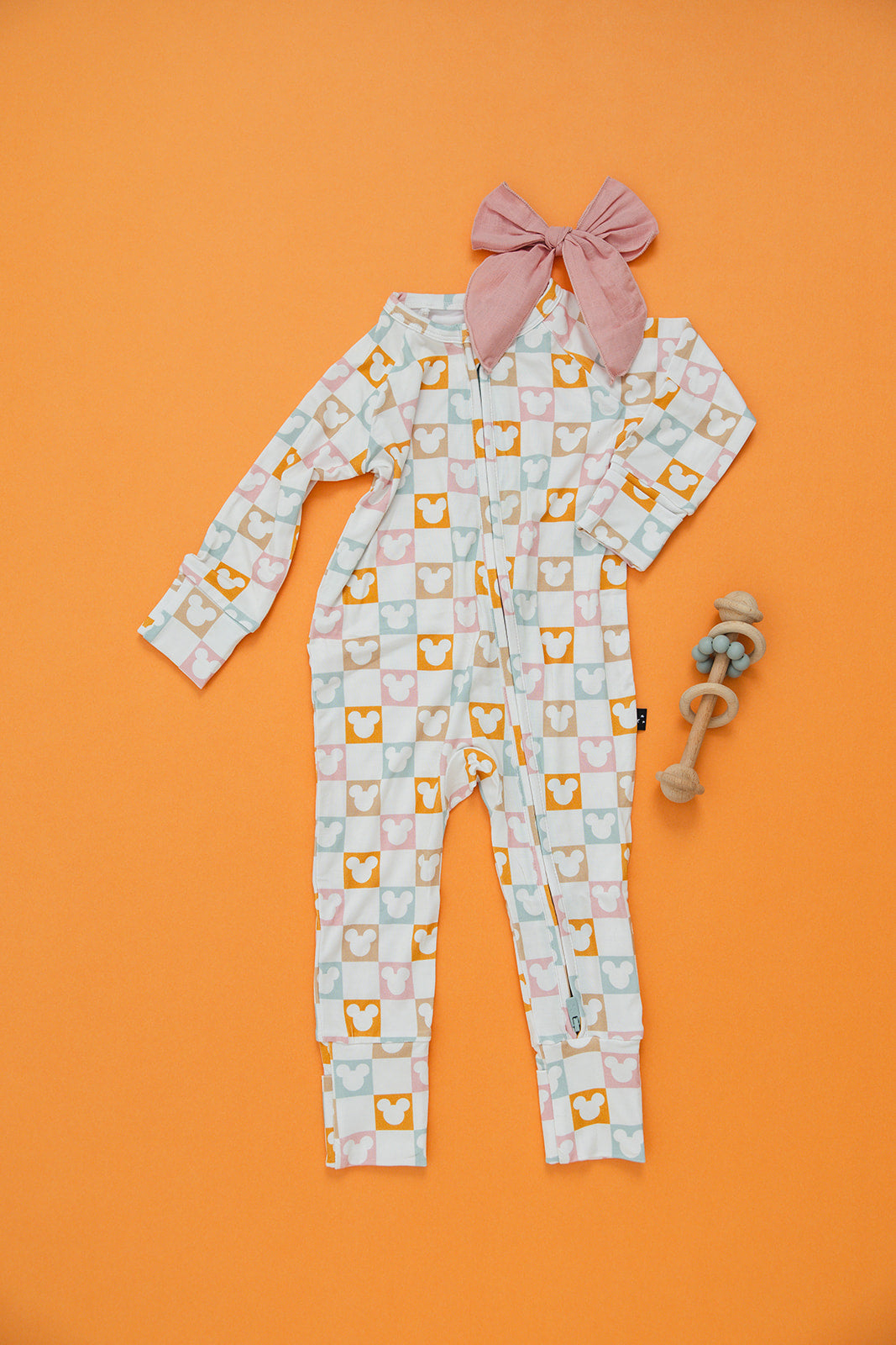 Checkerboard Charm - Zippy Zipper Romper
