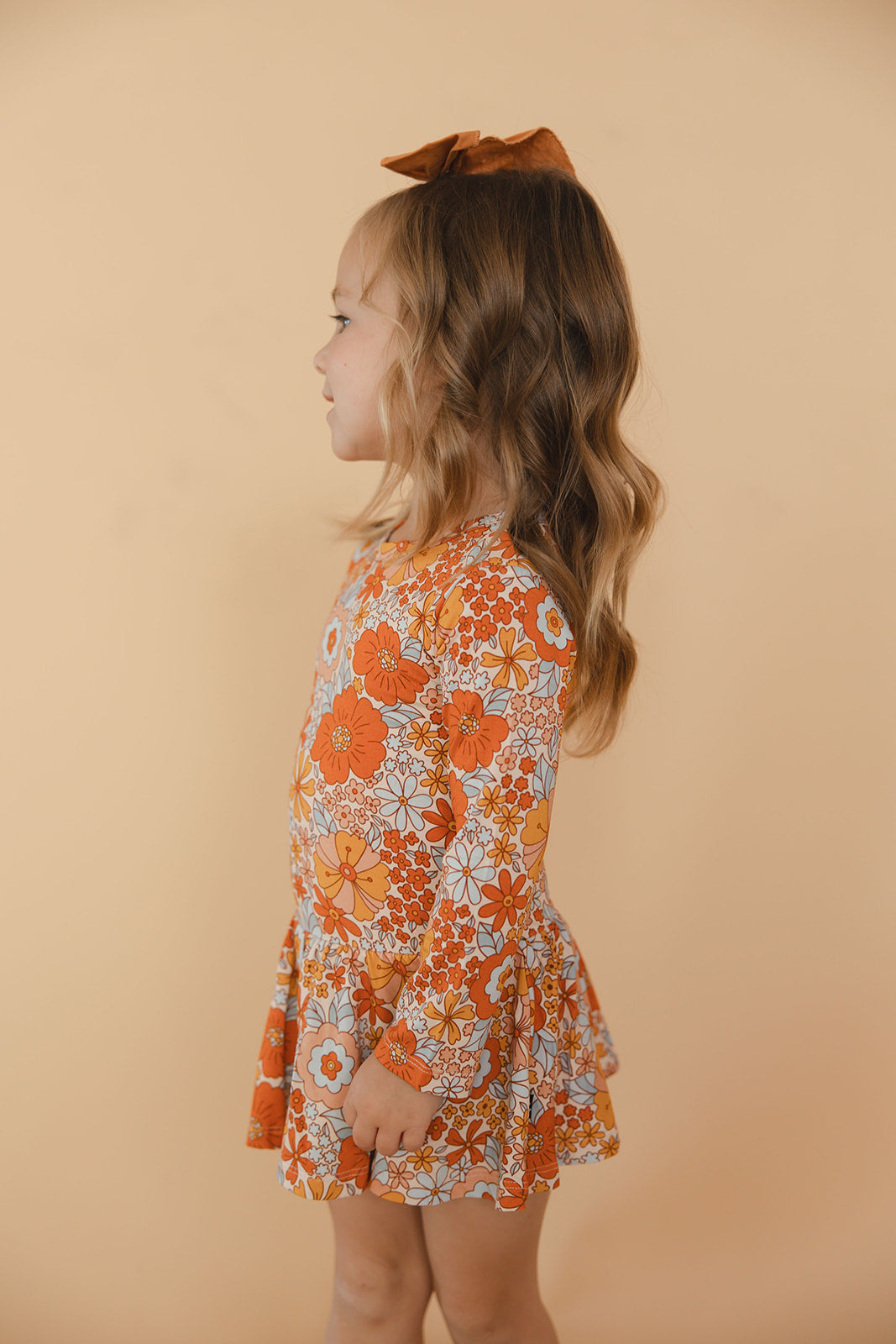 Marigold - Floral Bodysuit Romper Dress