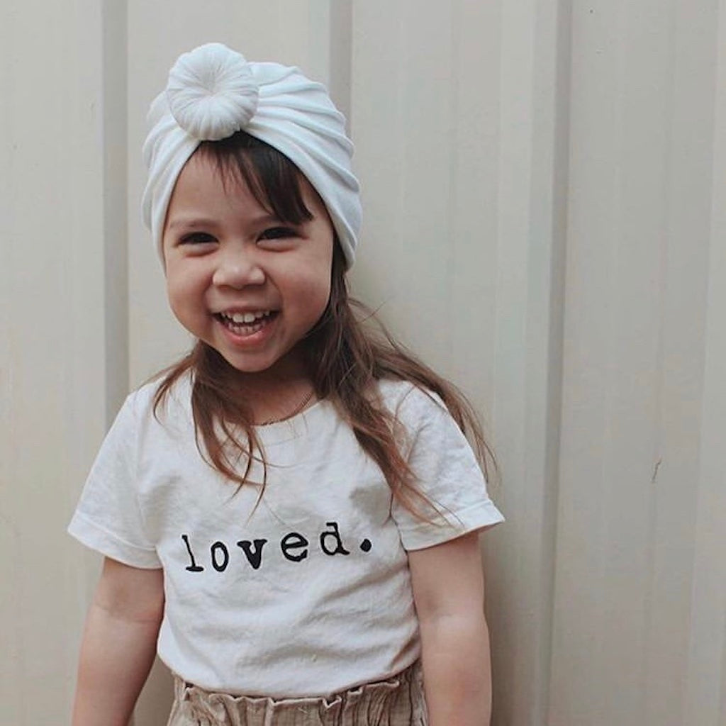 Loved. Organic Cotton Kids Tshirt Short Sleeve