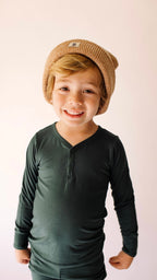 Bamboo Two Piece Pajamas Set | Emerald