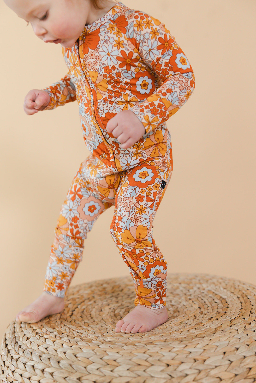 Marigold - Zippy Floral Zipper Romper