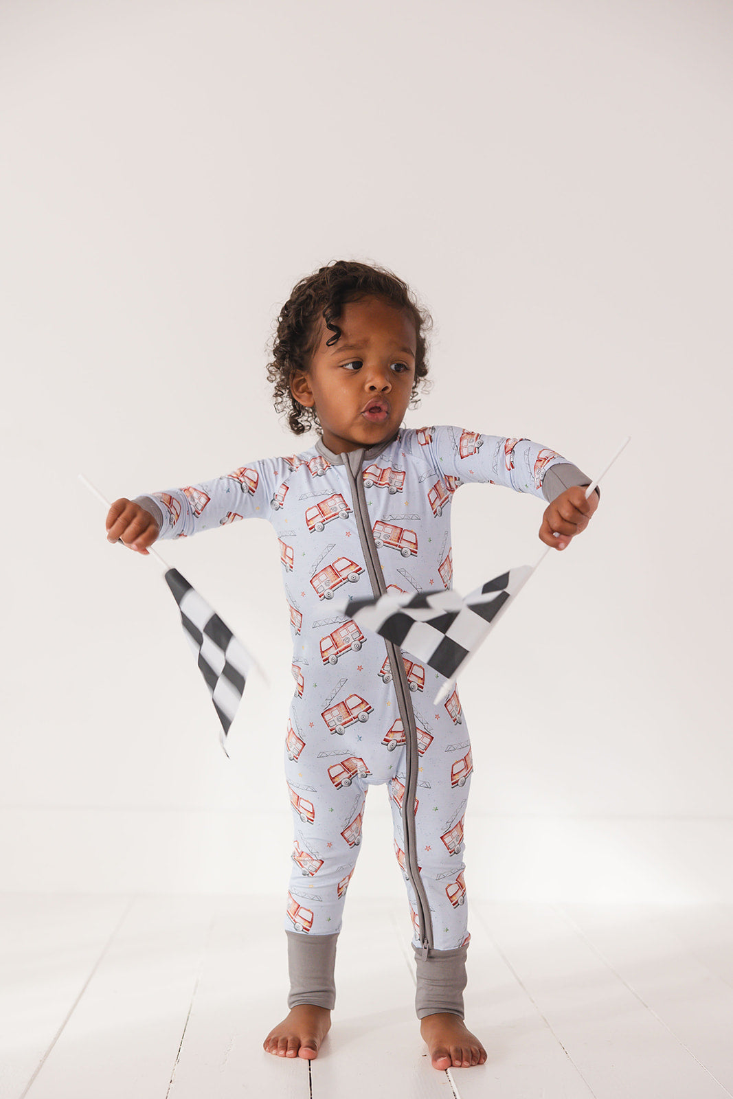 Firetruck - Zippy Zipper Romper