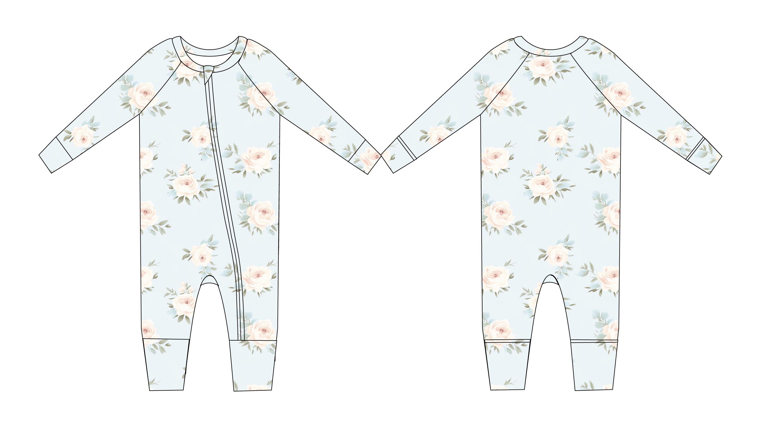 Cosette - Zippy Floral Zipper Romper