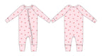 Cherry (ribbed) - Zippy Zipper Romper