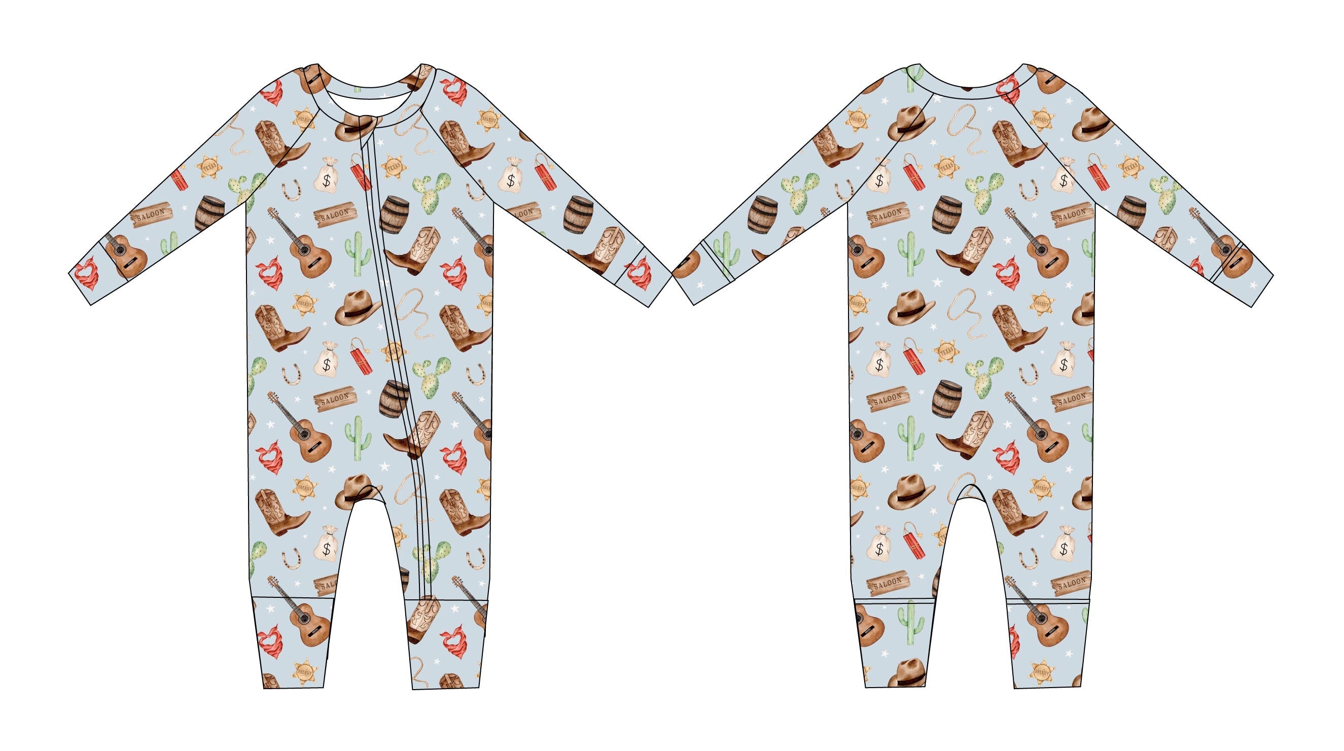 Cowboy - Zippy Zipper Romper