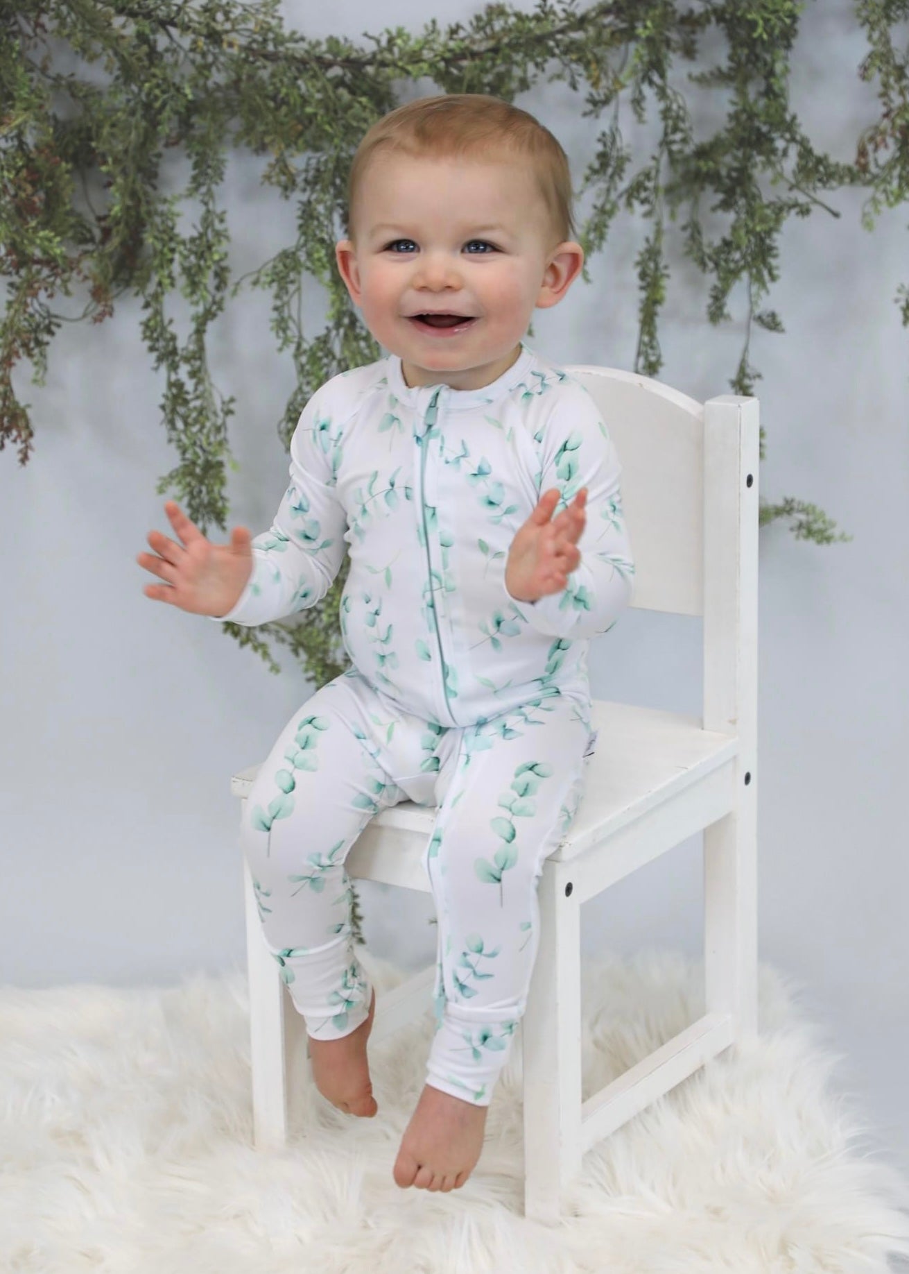 Eucalyptus - Zippy Zipper Romper