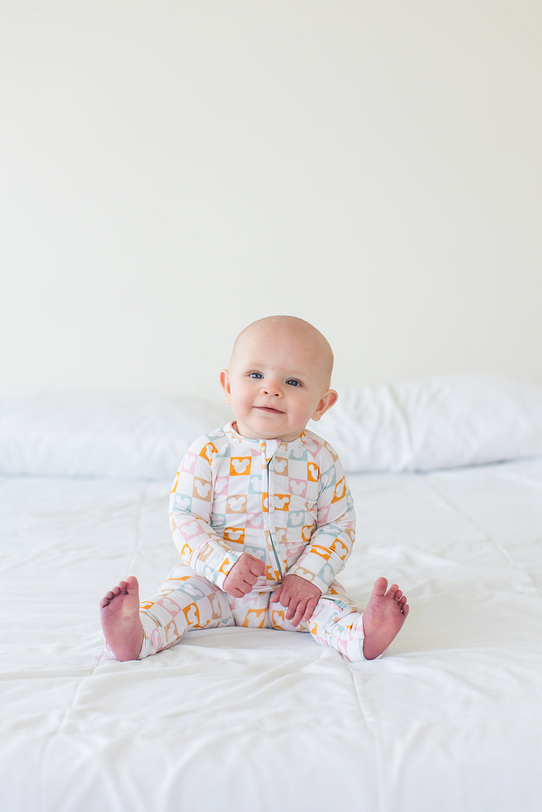 Checkerboard Charm - Zippy Zipper Romper
