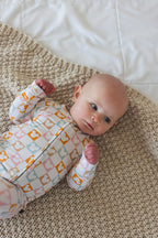 Checkerboard Charm - Zippy Zipper Romper