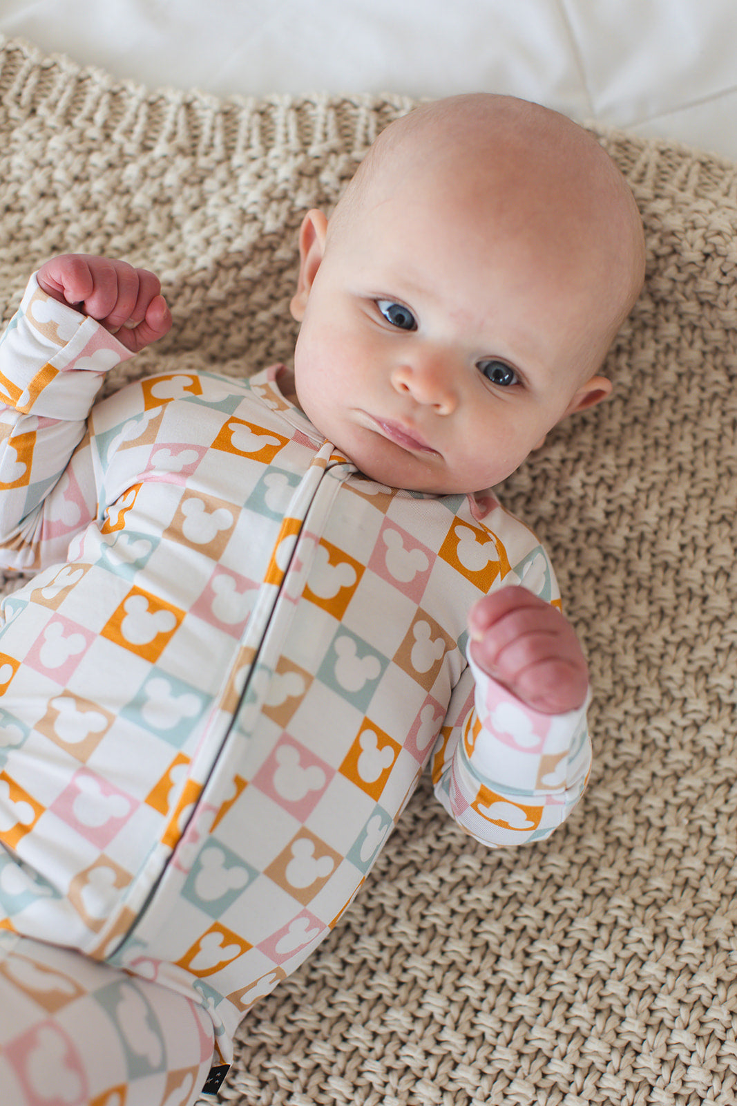 Checkerboard Charm - Zippy Zipper Romper