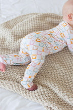 Checkerboard Charm - Zippy Zipper Romper