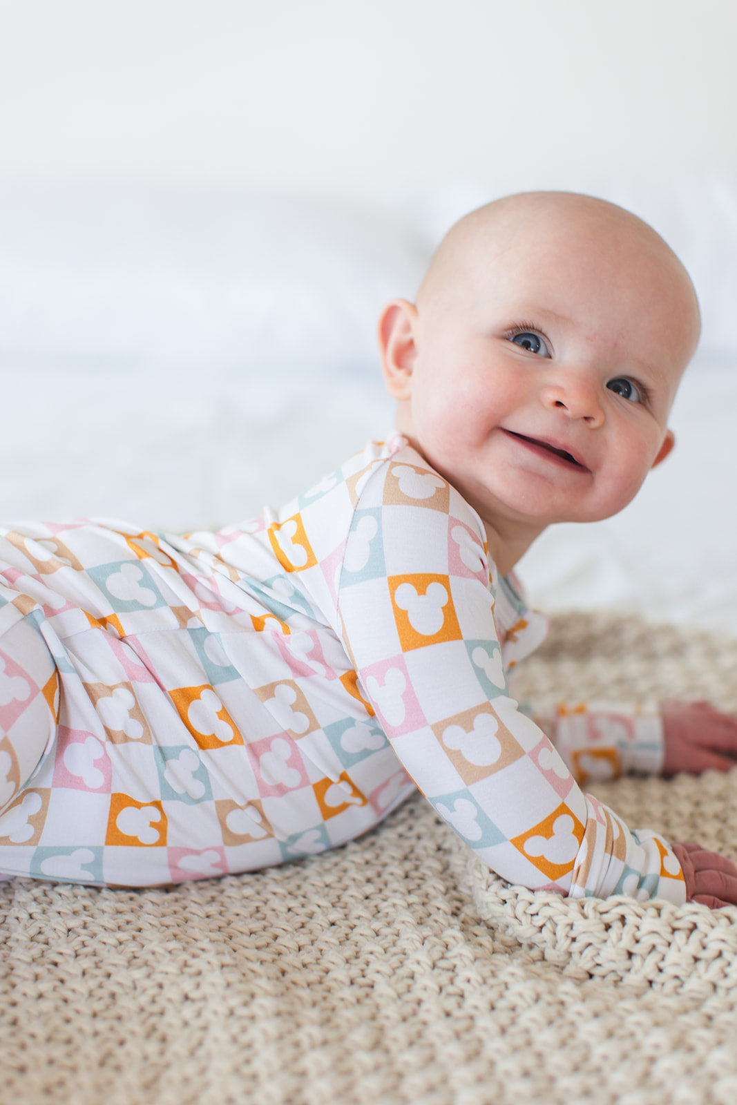 Checkerboard Charm - Zippy Zipper Romper
