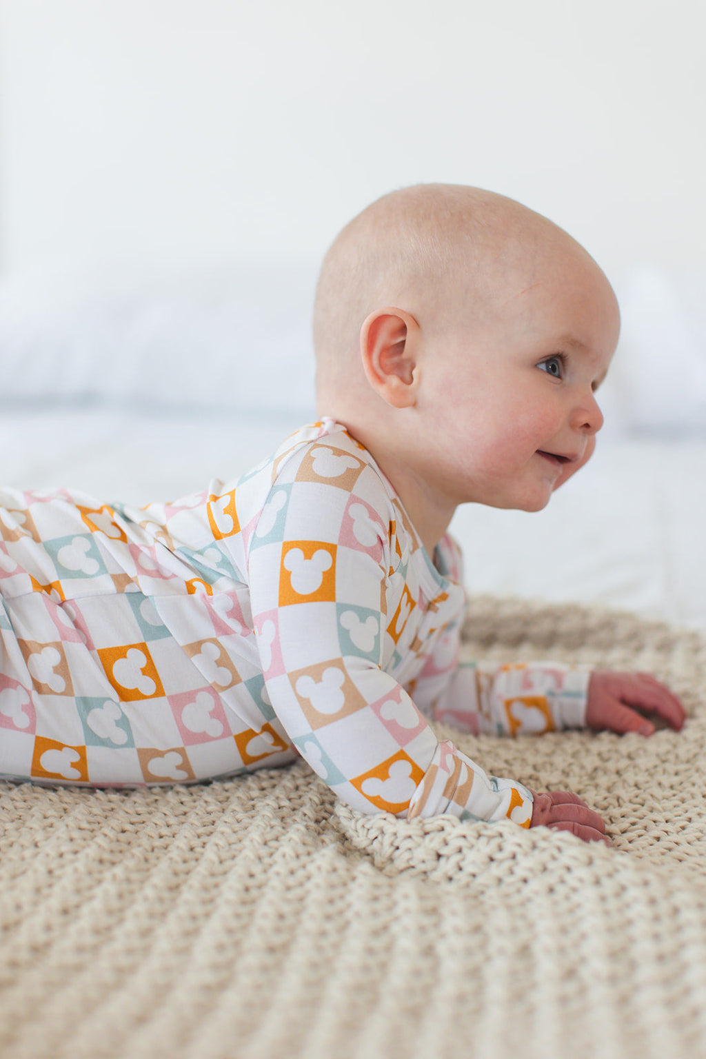Checkerboard Charm - Zippy Zipper Romper