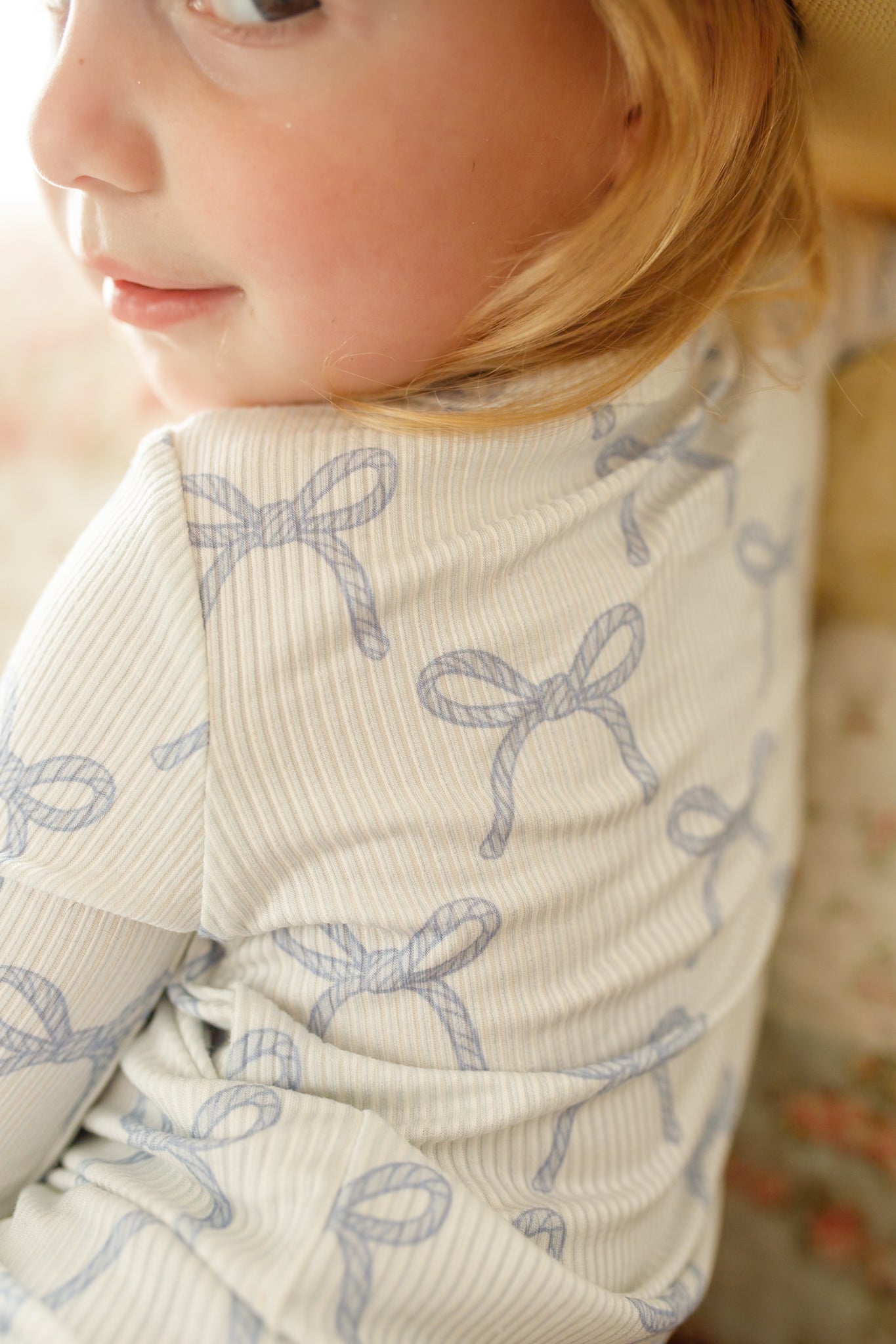 Blue Belle Ribbed Bamboo Zippy Pajamas Romper