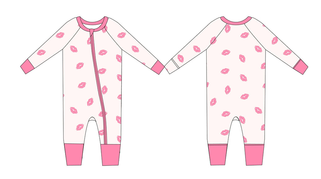 Kisses - Zippy Zipper Romper