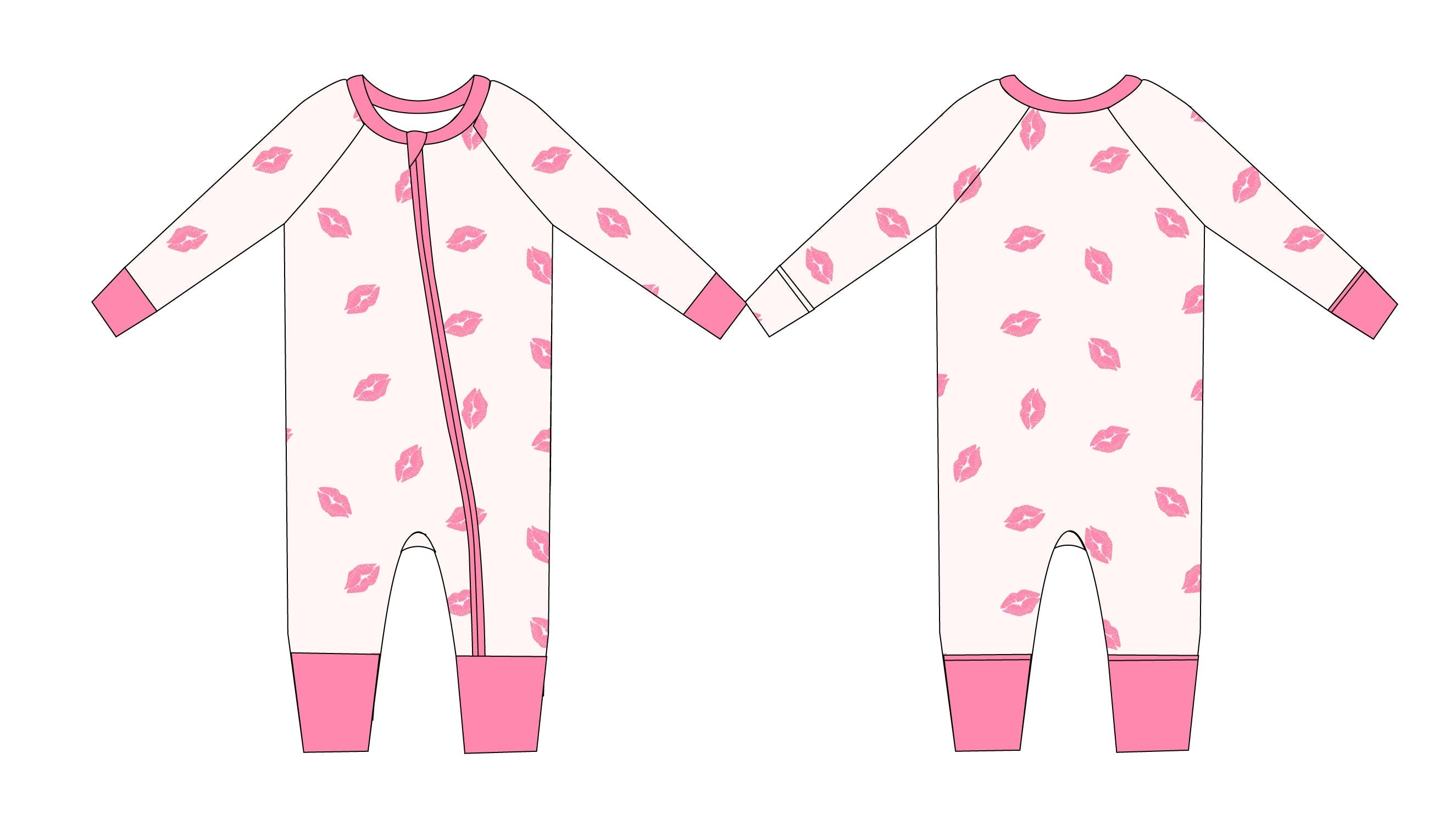 Kisses - Zippy Zipper Romper