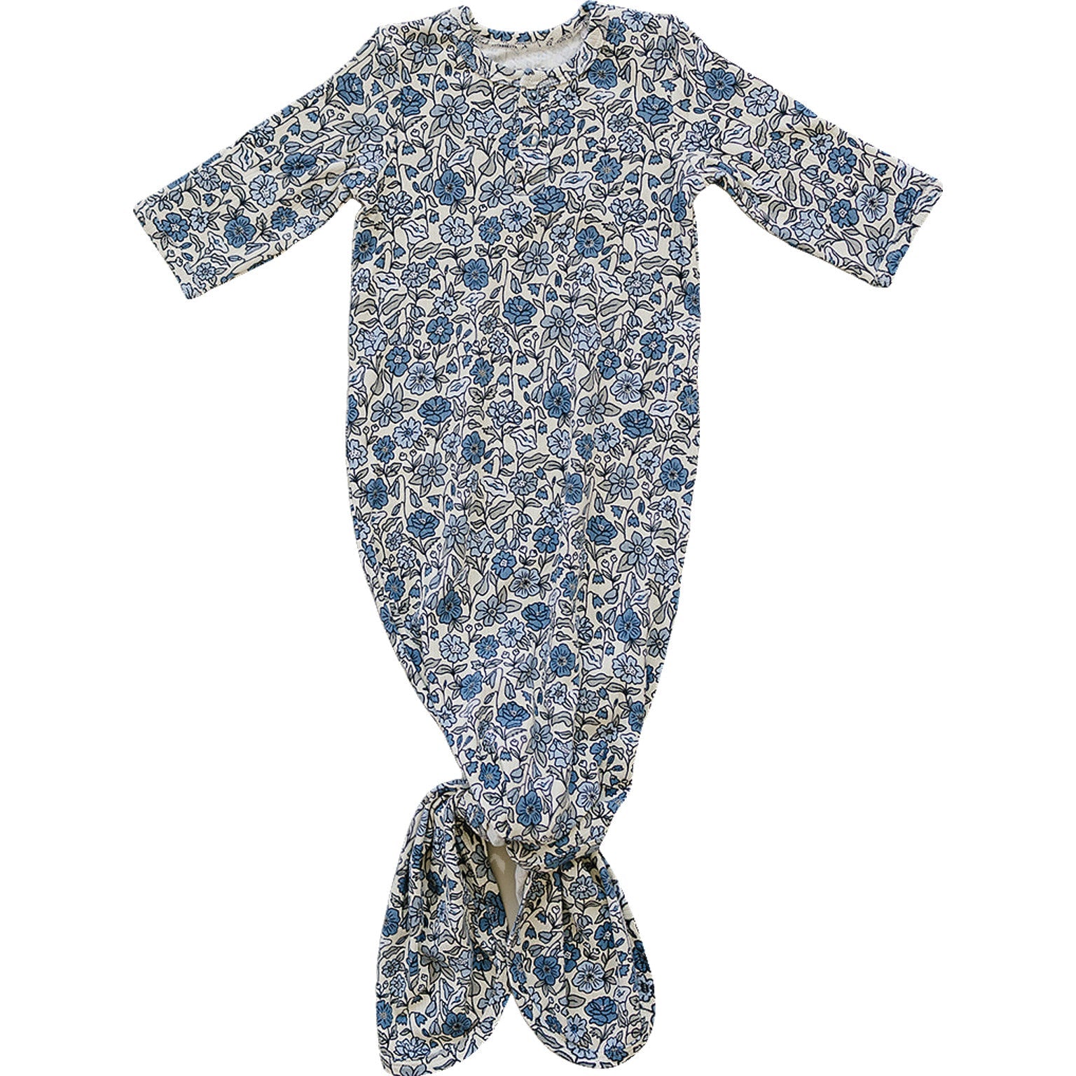 Bluebell Pointelle Bamboo Floral Knot Gown