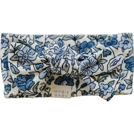 Bluebell Pointelle Bamboo Floral Head Wrap