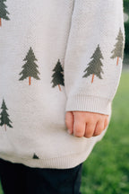 Pine Tree Knit Sweater Top