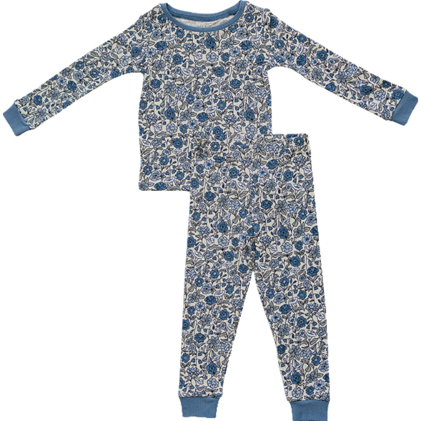 Bluebell Pointelle Floral Bamboo Cozy 2Pcs PJs