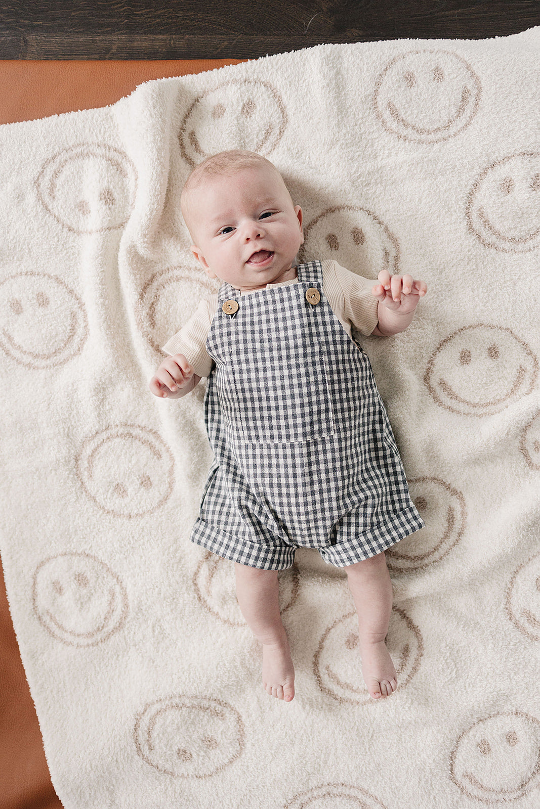 Gingham Short Linen Tank Overalls