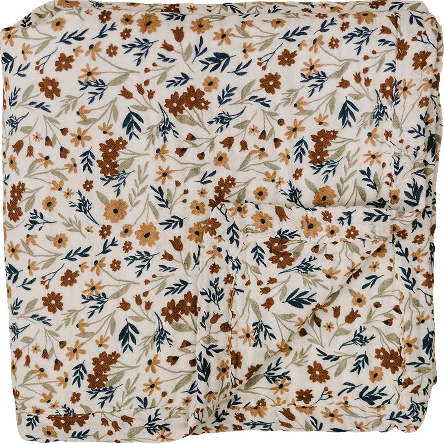 Harvest Floral Muslin Quilt Blanket